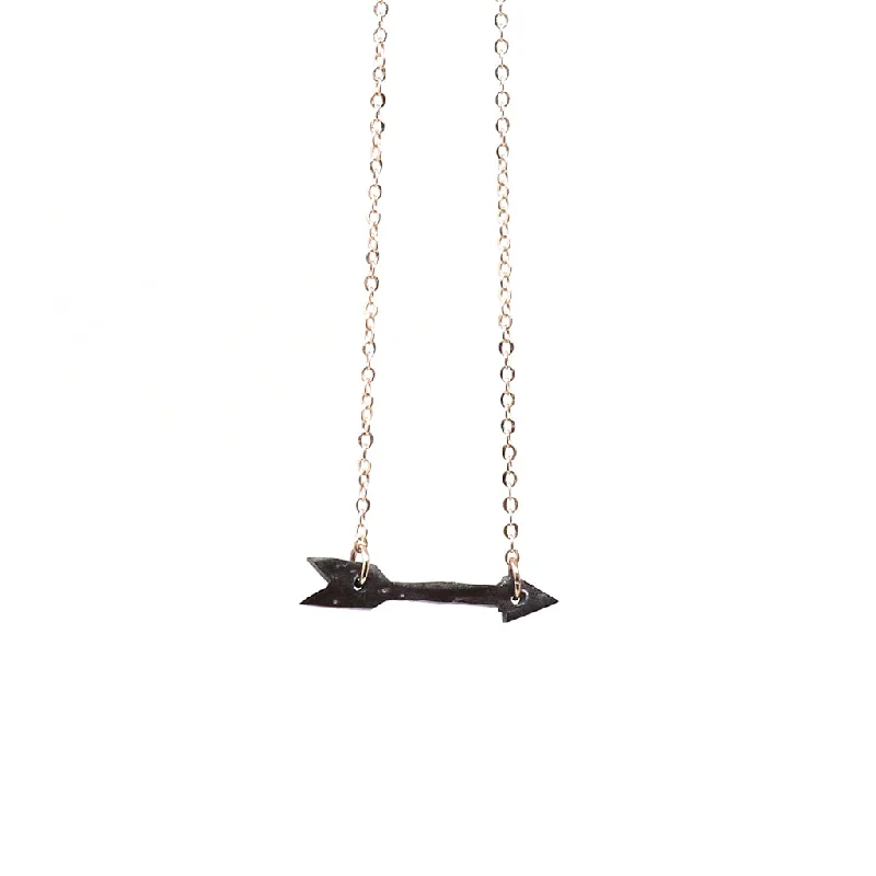 Necklaces and pendants with pearls for a classic and sophisticated touch-Coconut Arrow Necklace