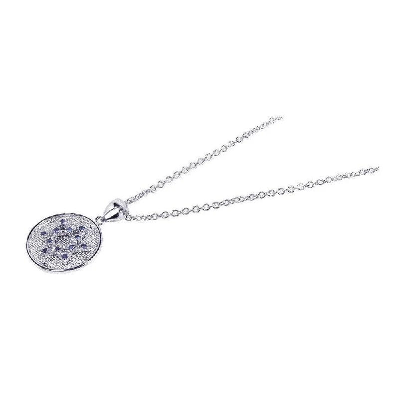 Stylish necklaces and pendants with diamonds for a glamorous and elegant look-Clearance-Silver 925 Rhodium Plated CZ Star of David Pendant Necklace - STP00510