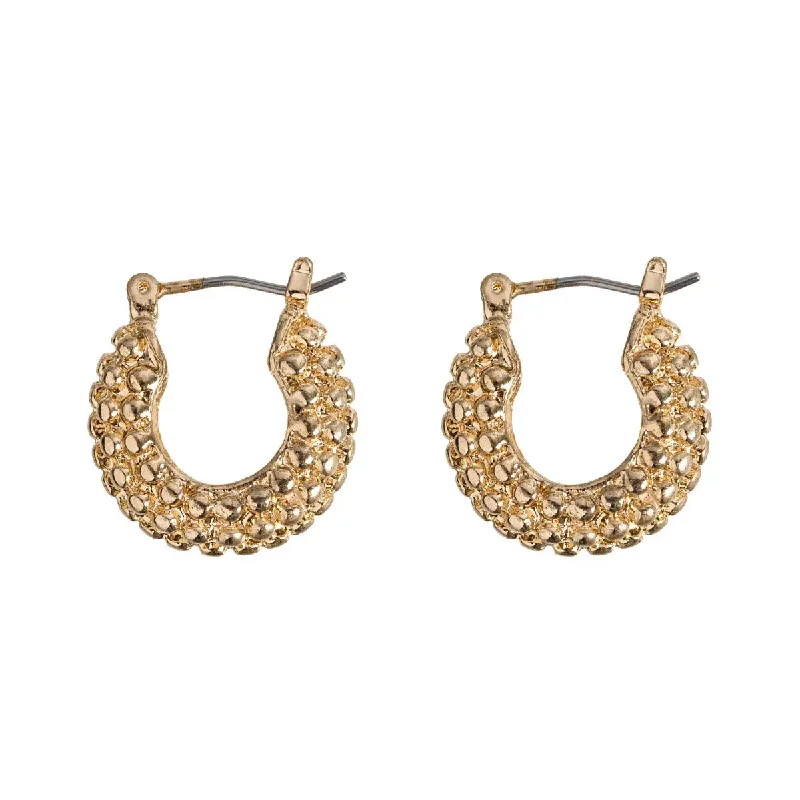 Drop Earrings for Everyday Glamour -Bubbly Chunky Hoop Earrings