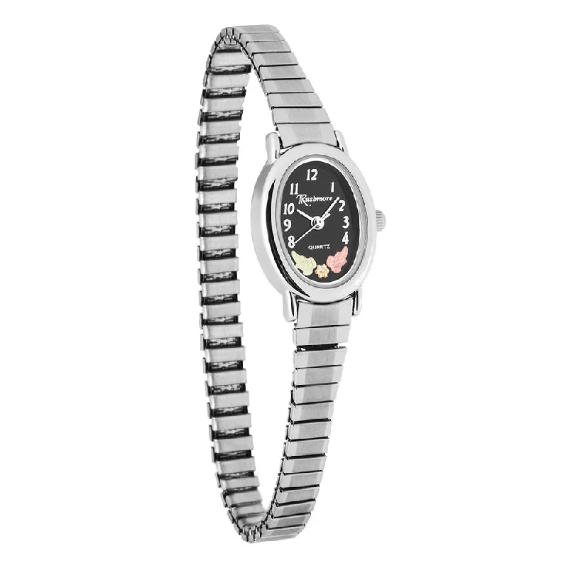 Casual watches for women with colorful straps and playful designs -Black Hills Gold Silver Watch