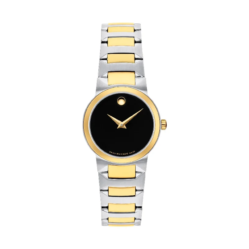 Solar-powered sport watches for men with long battery life and durable material -Movado Women's Temo 26.1mm Quartz Watch 0607296