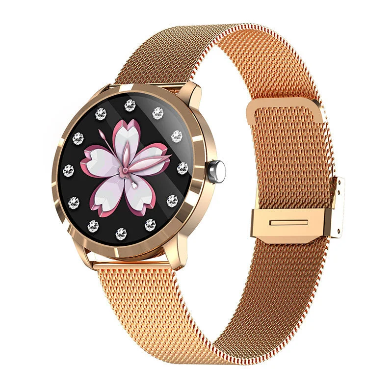 Classic leather strap watches for men with timeless design and durability -Heart Rate Blood Oxygen Sleep Monitoring Female Menstrual Cycle Fashion Bluetooth Watch