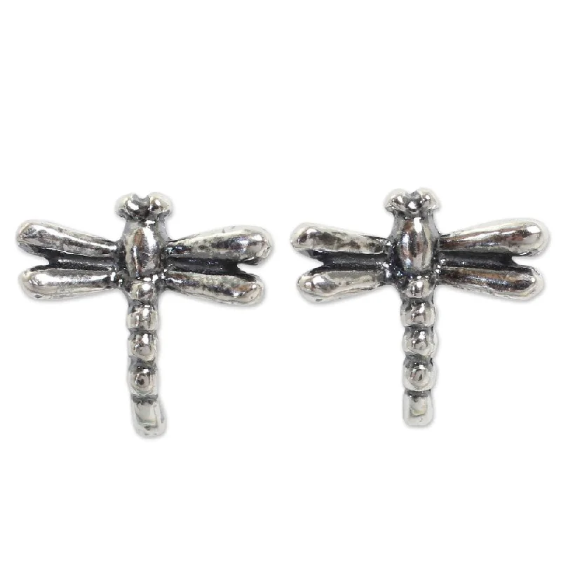 Drop Earrings for Bridesmaids Look -Handmade Baby Dragonfly Earrings (Thailand)