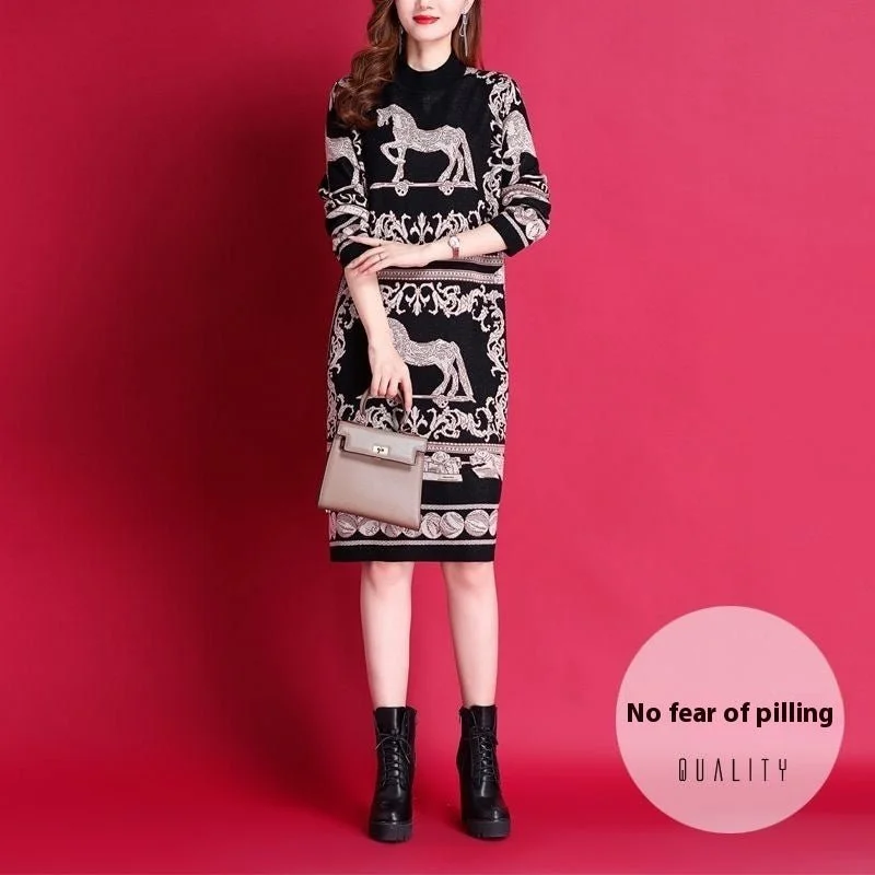 Sleeveless Dresses for Coolness -High Quality Oversized Fat Hiding Women's Knitted Dress