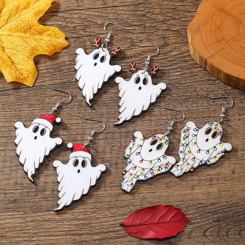 Drop Earrings for Work Attire -Wholesale Acrylic Christmas and Halloween Spooky Cute Earrings