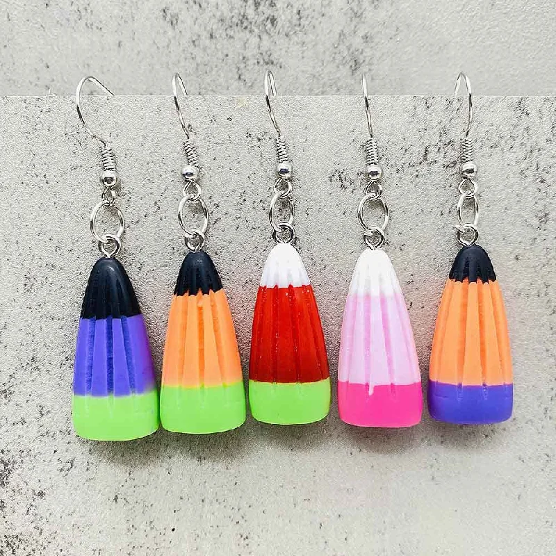 Lightweight Drop Earrings for All Day -Wholesale Thanksgiving Colorful Three-dimensional Corn Candy Earrings Ornament