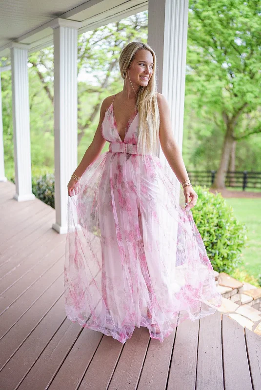 Mother's Day Dresses for Gift -In Bloom Pink Maxi Dress