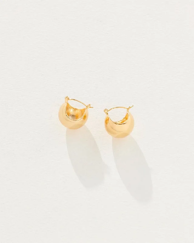 Drop Earrings with Polished Shine -Haven Earrings in Gold