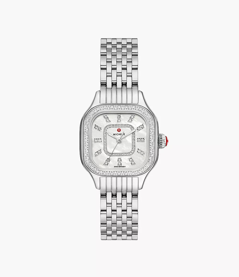 Luxury chronograph watches for women with elegant design and sparkling accents -Meggie Diamond Stainless Steel Watch