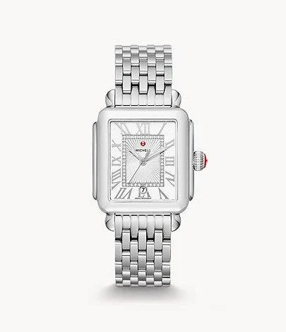 Designer watches for men with unique dials and high-end craftsmanship -Deco Madison Stainless Diamond Dial Watch