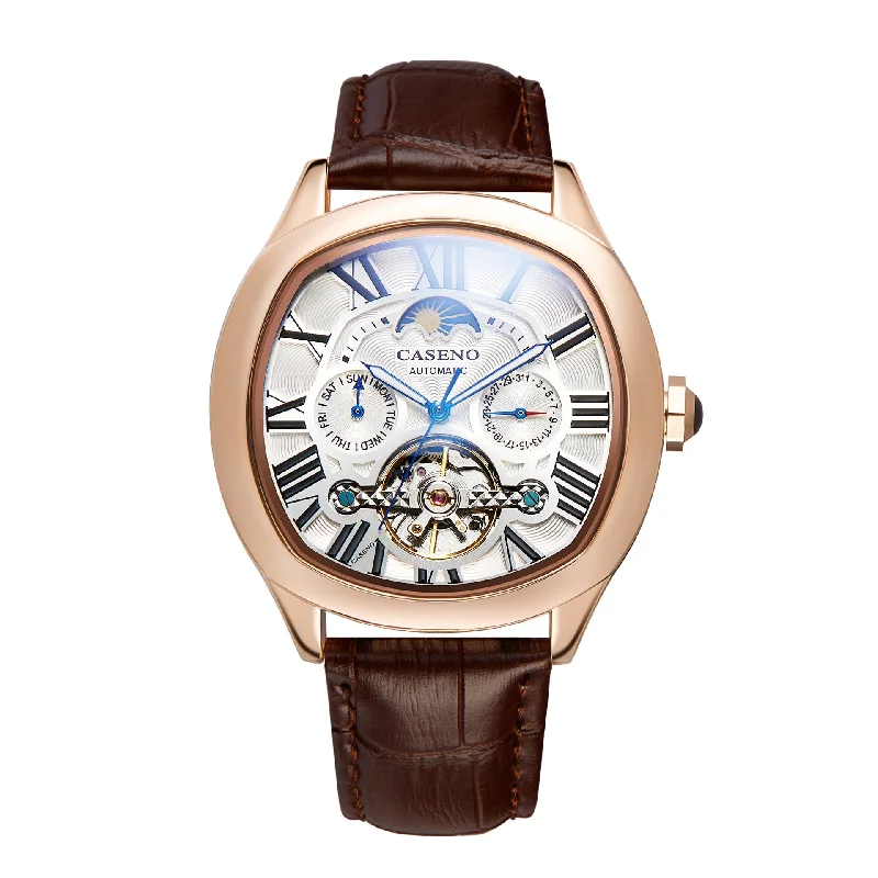 Elegant gold watches for women with minimalist face and sleek design -Fully Automatic Mechanical Bucket Waterproof Watch