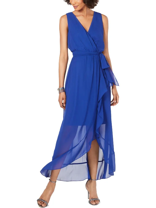 Anniversary Dresses for Special -Womens Sleeveless Hi-Low Maxi Dress