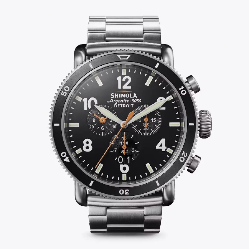 Fashion watches for men with unique dials and contemporary style -Shinola Mens Black Blizzard Watch with Black Dial and Titanium Band (quartz movement)