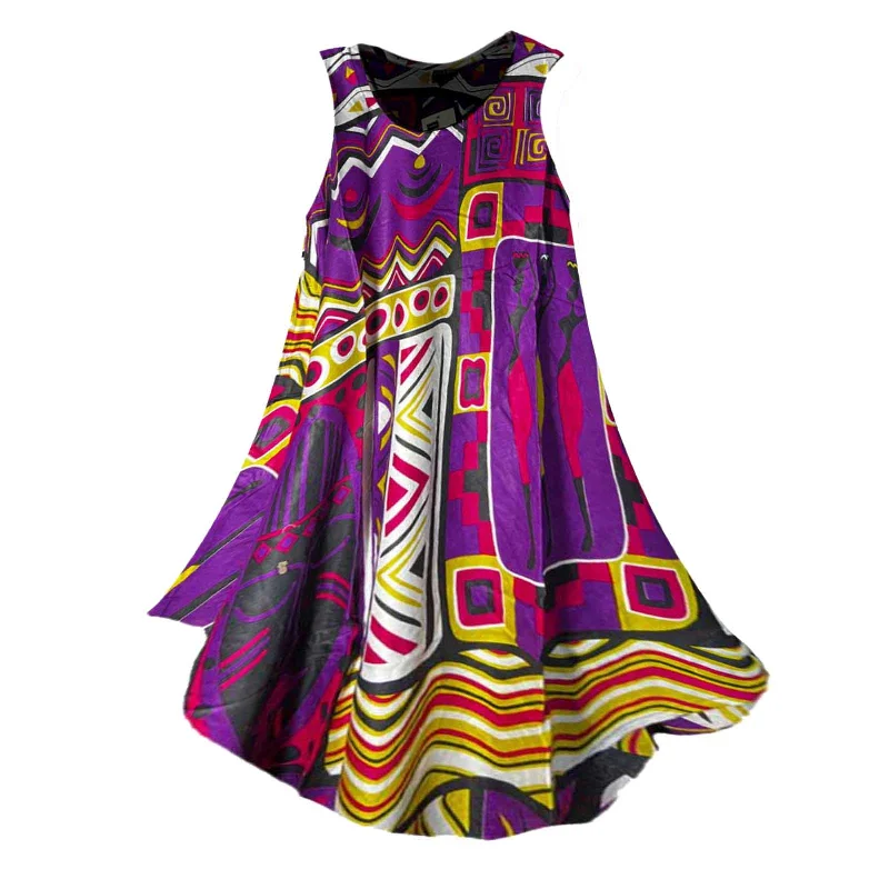 Purple Africa Print