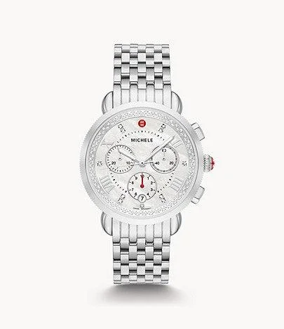 Stylish watches for women with slim profiles and versatile color options -Sport Sail Diamond Stainless Steel Watch