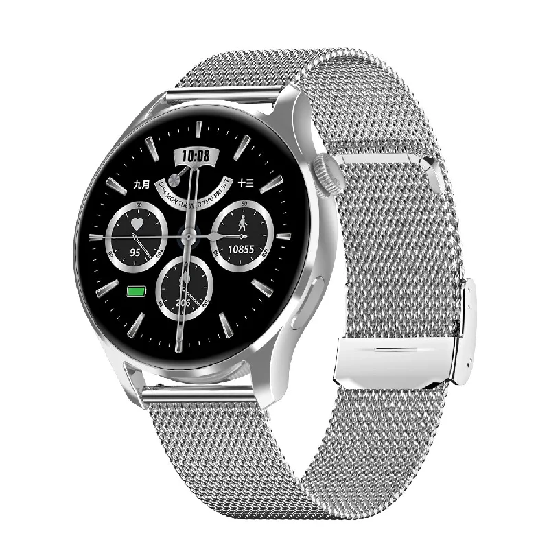 Classic white dial watches for men with minimalist design and timeless appeal -Smart Watch Breathing Training Multi-dial