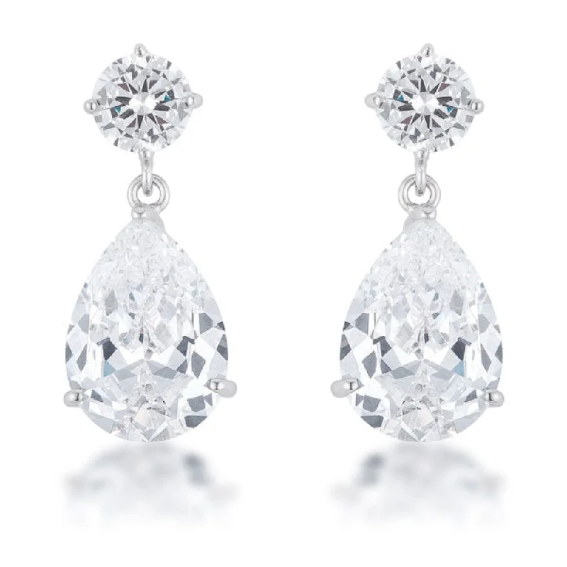 Drop Earrings for Graduation Day -Luxury Shimmering Cz Earrings Ideal For Special Occasions And Everyday Wear - N/A