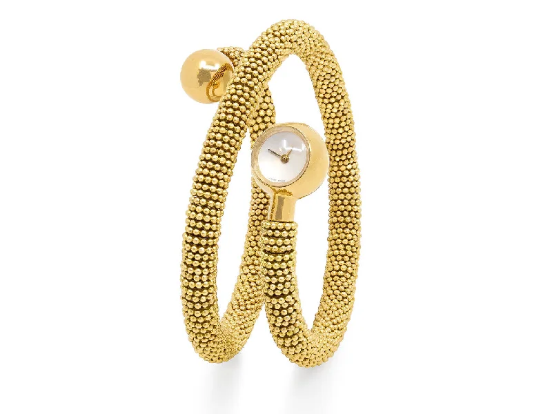 Vintage gold watches for men with classic design and antique feel -Van Cleef & Arpels 'Liane Serpent' Watch in 18K Gold