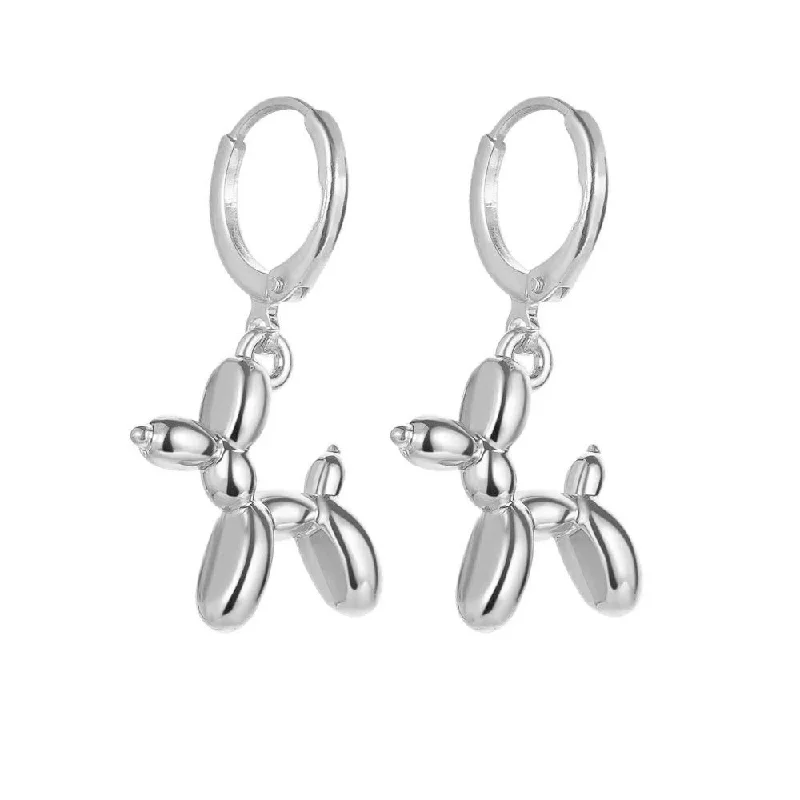 Heavy Duty Drop Earrings for Durability -Wholesale Personality Creative Balloon Dog Popular Earrings Ornaments