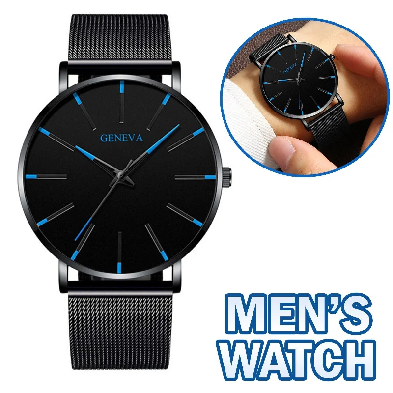 Vintage gold watches for men with classic design and antique feel -Waterproof Men's Watch Stainless Steel Quartz Analog Wristwatches Sport Fashion