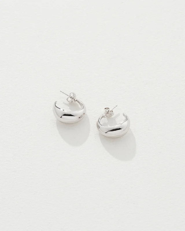 Drop Earrings for Office Wear -Olivia Earrings Silver