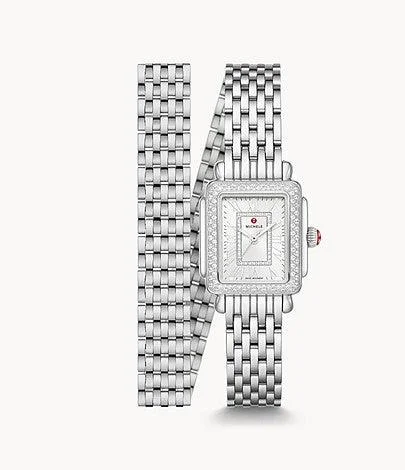 Luxury watches for men with elegant designs and sophisticated craftsmanship -Deco Madison Mini Stainless Diamond Watch