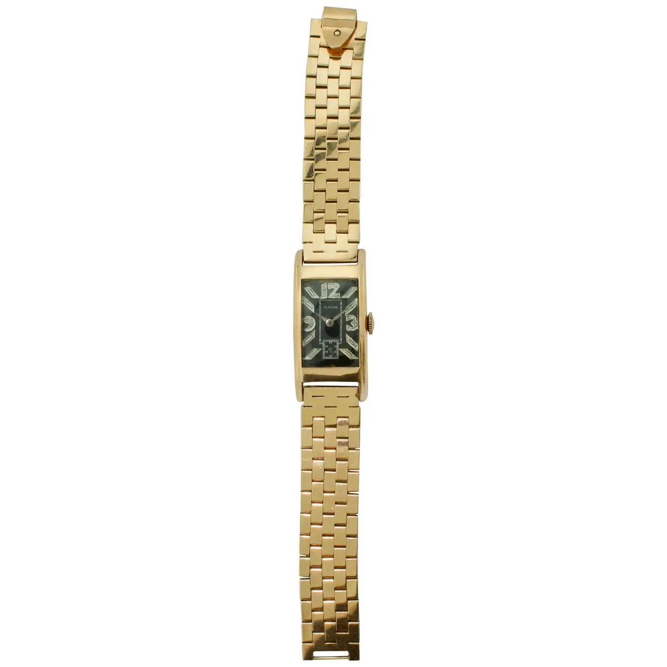 High-end watches for men with Swiss craftsmanship and premium materials -Rose Gold Diamond Watch by Glycine, circa 1940s