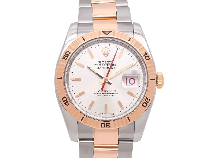 Waterproof running watches for men with lap time and distance tracking -Rolex 'Turn-O-Graph' Datejust Watch in 18K Rose Gold and Stainless Steel, 36 mm