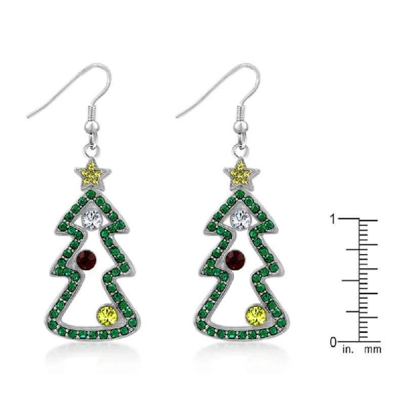 Hypoallergenic Drop Earrings for Sensitive -Christmas Earrings - 42 Mm L X 20 Mm W X 5 Mm H