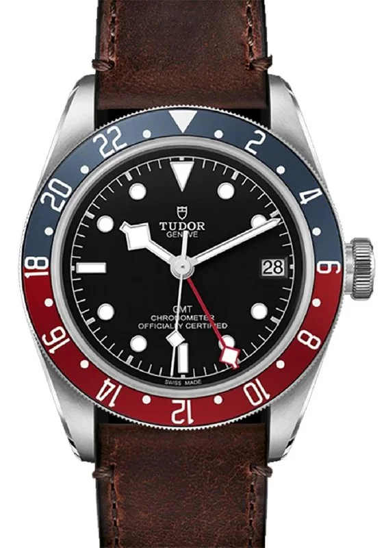 Leather band watches for women with elegant simplicity for all occasions -Tudor Black Bay GMT