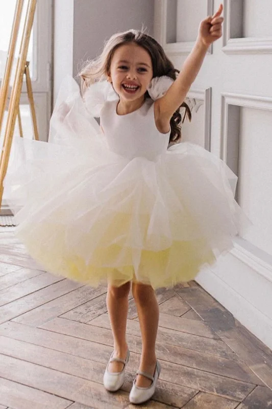 Sheath Dresses for Sophisticated -Ball Gown/Princess Scoop Neck Mini  Tulle Flower Girl Dress 707524990790