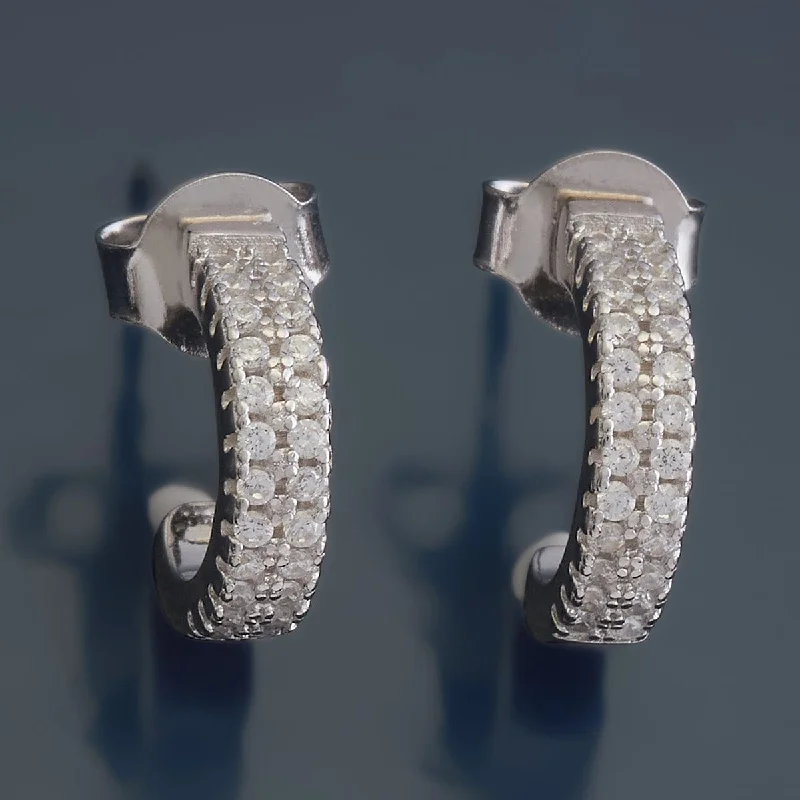 Best hoop earrings with geometric cuts for a sharp, modern appeal-92.5 Silver Earring 176539