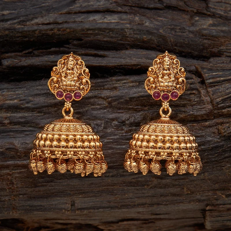 Best hoop earrings with baroque pearls for a luxurious and elegant vibe-Antique Earring 153350