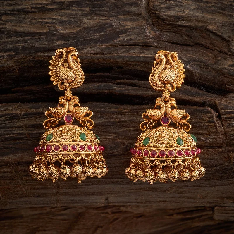 Hoop earrings with oversized designs for a bold, fashion-forward statement-Antique Earring 157593