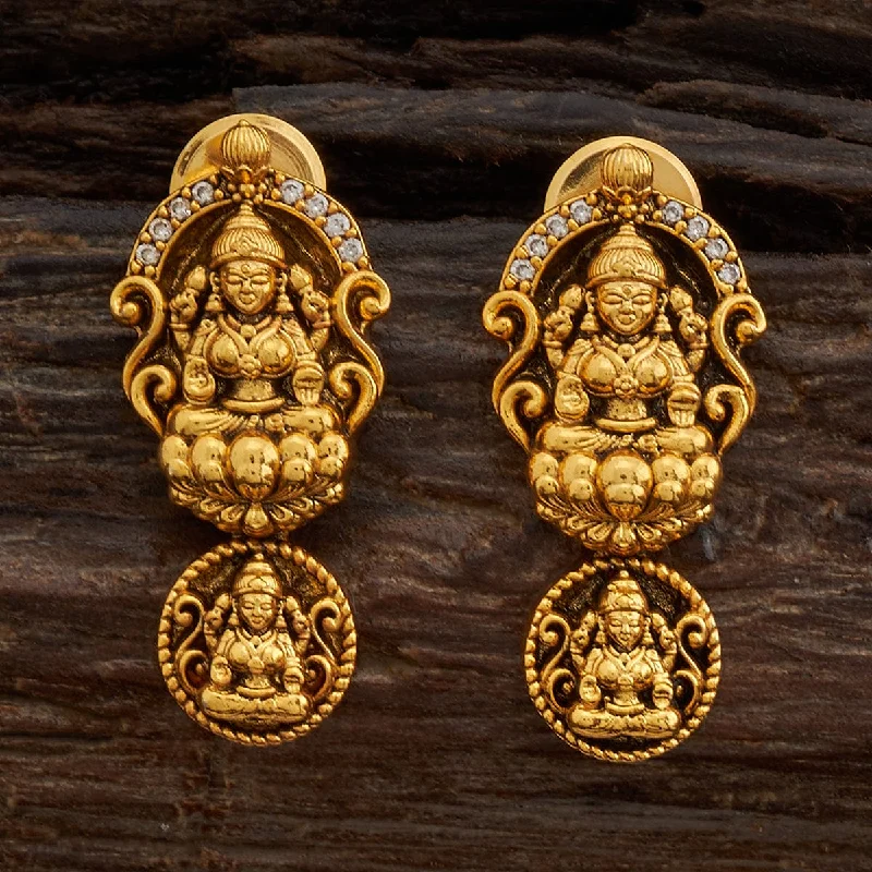 Hoop earrings with abstract shapes for an artistic and creative touch-Antique Earring 162076