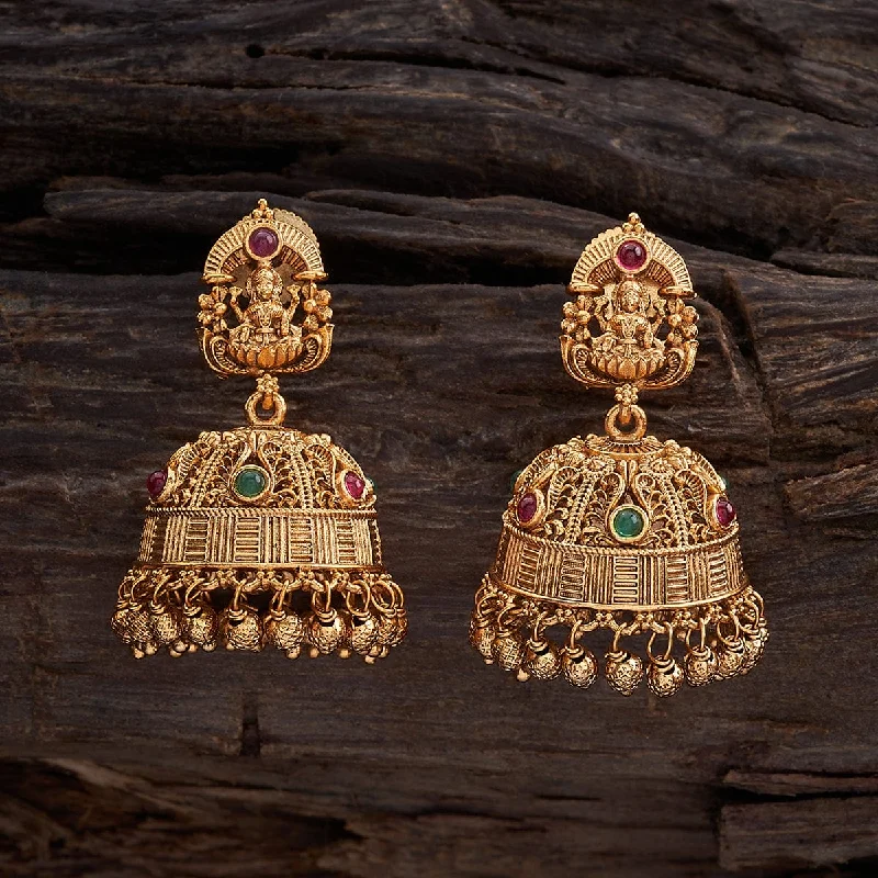 Best hoop earrings with stacked layers for a dimensional and bold look-Antique Earring 168008