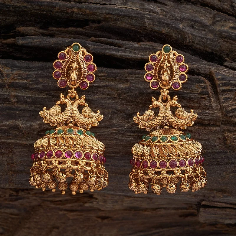 Best hoop earrings with enamel details for a colorful and modern look-Antique Earring 170290