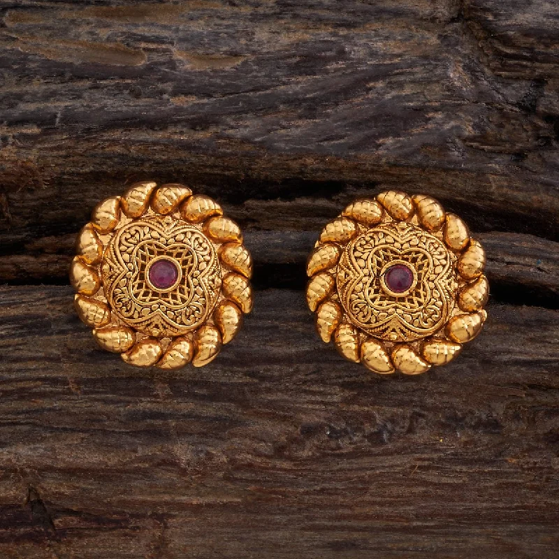 Best hoop earrings with floral designs for a feminine and delicate look-Antique Earring 176768