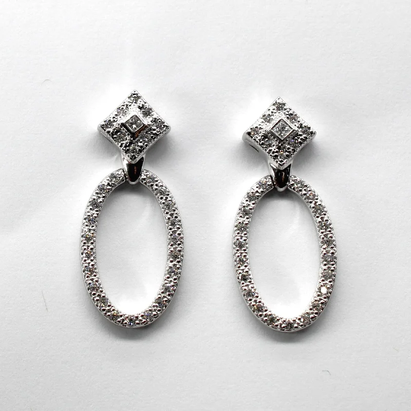 Best hoop earrings with detachable studs for a versatile and adjustable accessory-Cluster Diamond Dangle Earrings | 0.40ctw |