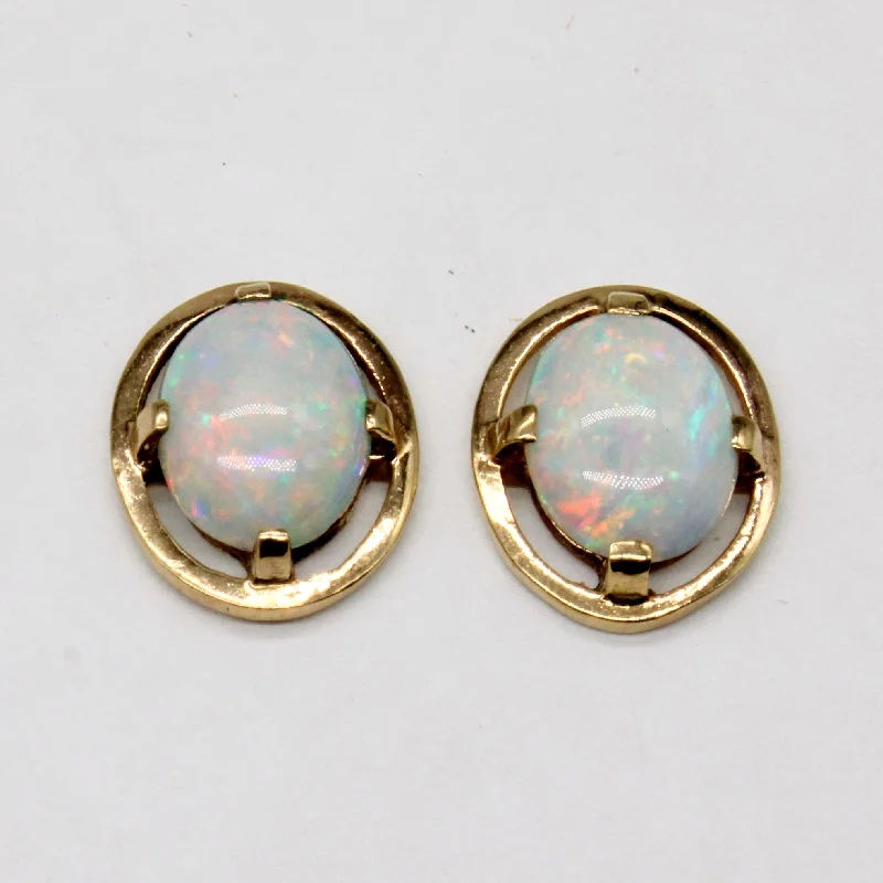 Hoop earrings with a matte black finish for a sleek, edgy vibe-Opal Earrings | 1.50ctw |