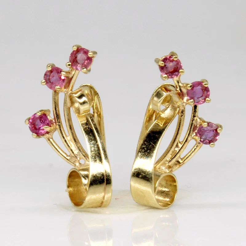 Best hoop earrings with rose gold for a romantic and warm aesthetic-Ruby Earrings | 0.36ctw |