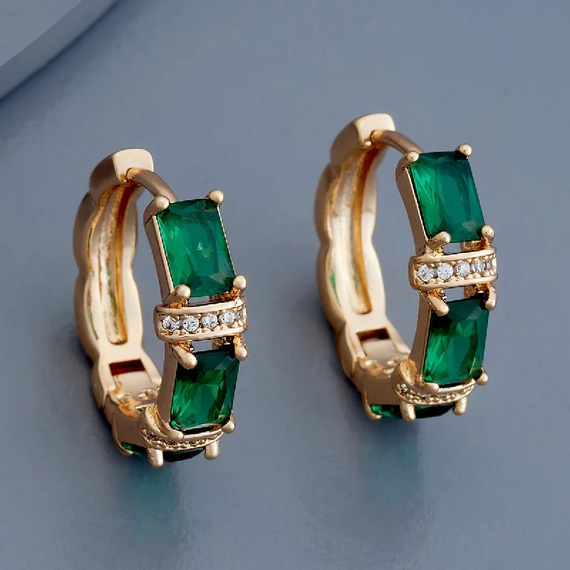 Best hoop earrings with gold for a luxurious and timeless look-Trendy Earring 178739