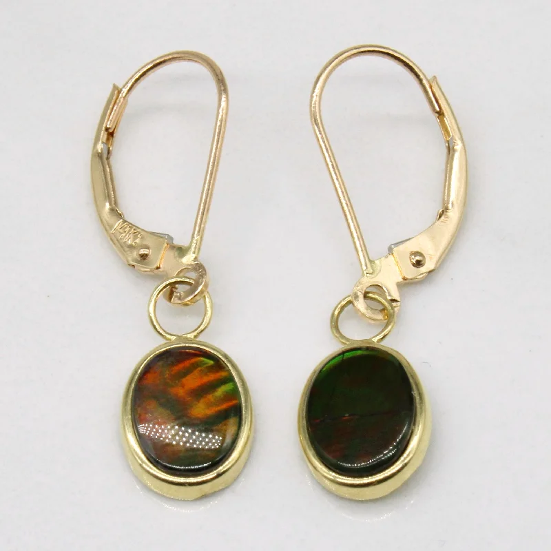 Hoop earrings with gold accents for a warm, elegant statement piece-Triplet Ammolite Earrings | 1.00ctw |