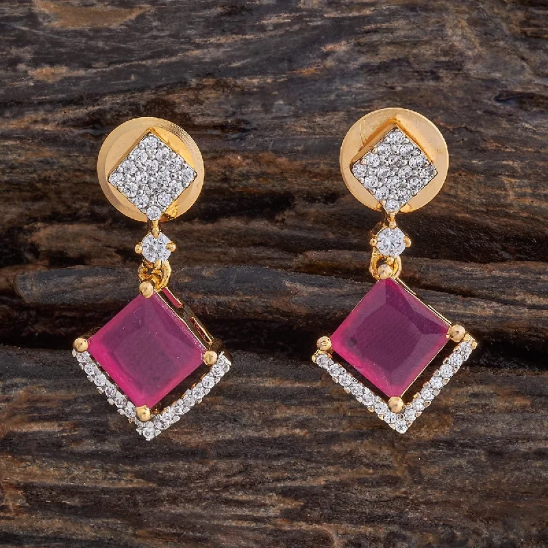 Best hoop earrings with gemstone accents for a colorful and elegant appearance-Zircon Earring 177290